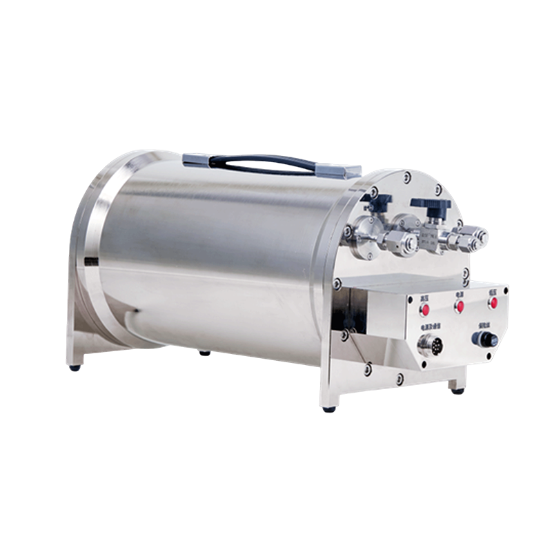 Online high-pressure gas particle counter
